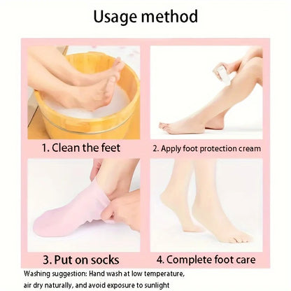 Moisturizing Silicone Gel Socks